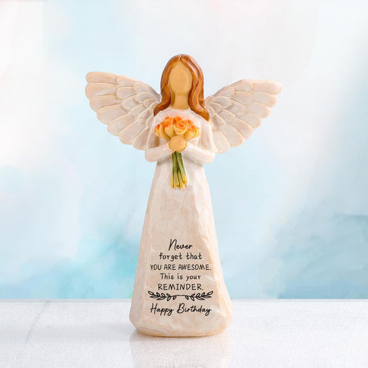 Birthday Gifts for Women,5.5'' Angel Figurine for Birthday Party Decorations,Unique Happy Birthday Gift for Mom,Sister and Best Friend