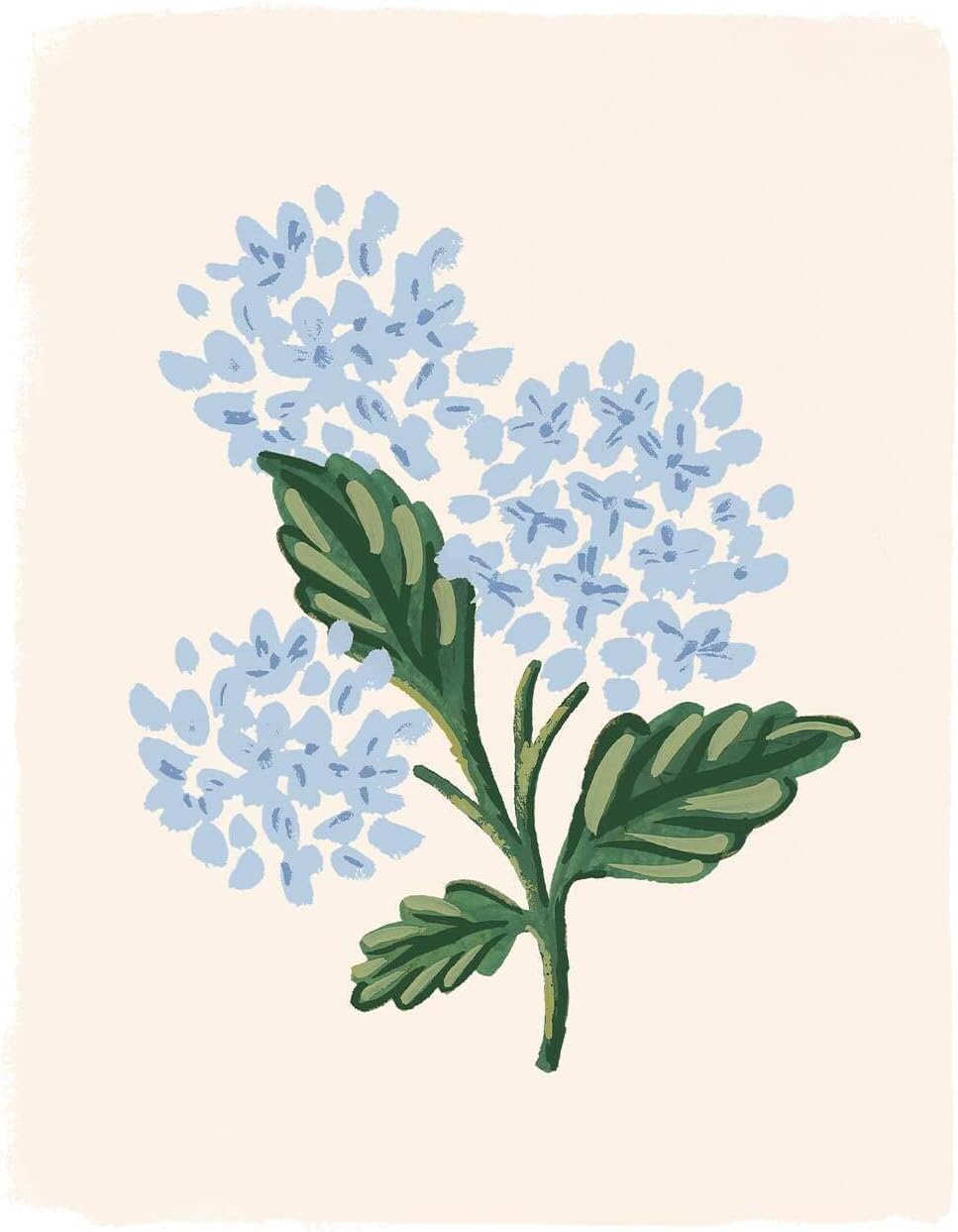 RIFLE PAPER CO. Hydrangea Embroidered Fabric Guest Book | Hard Cover Wrapped in Book Cloth & Ribbon Bookmark, (144 Ruled Pages Metallic Gold Ink, 10.25" W × 8.25" L)