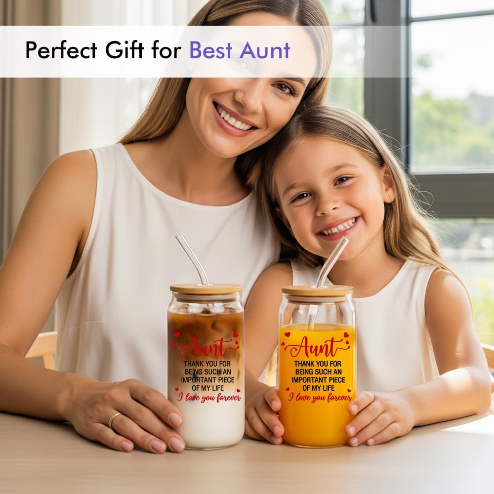 wtisan Gifts for Aunt from Niece, Nephew - Best Aunt Ever Auntie Gift Ideas - Complete Christmas, Birthday, Mothers Day Gift Set