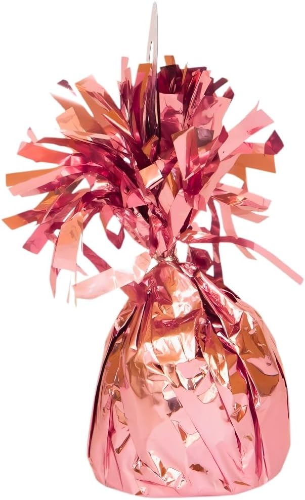 Pink Foil Balloon Weight (4.5" x 2.25") 1 Count, Adorable Party Essential For Parties & Events