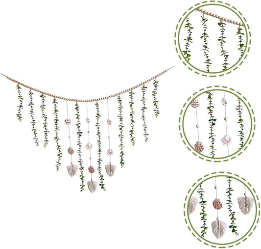 ERINGOGO Artificial Eucalyptus Leaf Garland Eucalyptus Greenery for Bedroom Decor Wall Vines for Living Room