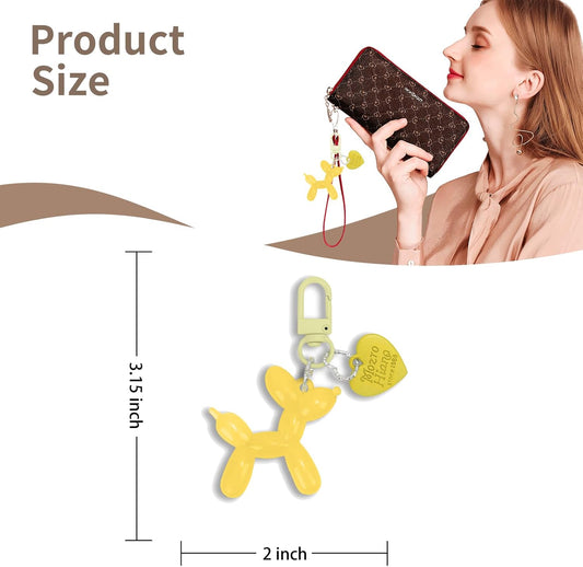 Balloon Dog Keychain Cute Bag Charm Handbag Purse Key Accessories