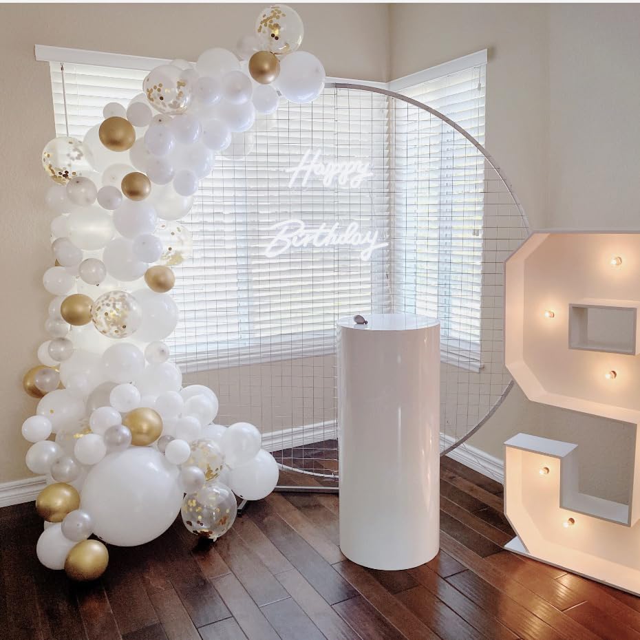 White Balloons - 5 inch 120pcs Latex - Round White Birthday Balloon, Helium Balloons for Birthday Party, Wedding, Anniversary, Baby Shower Decorations