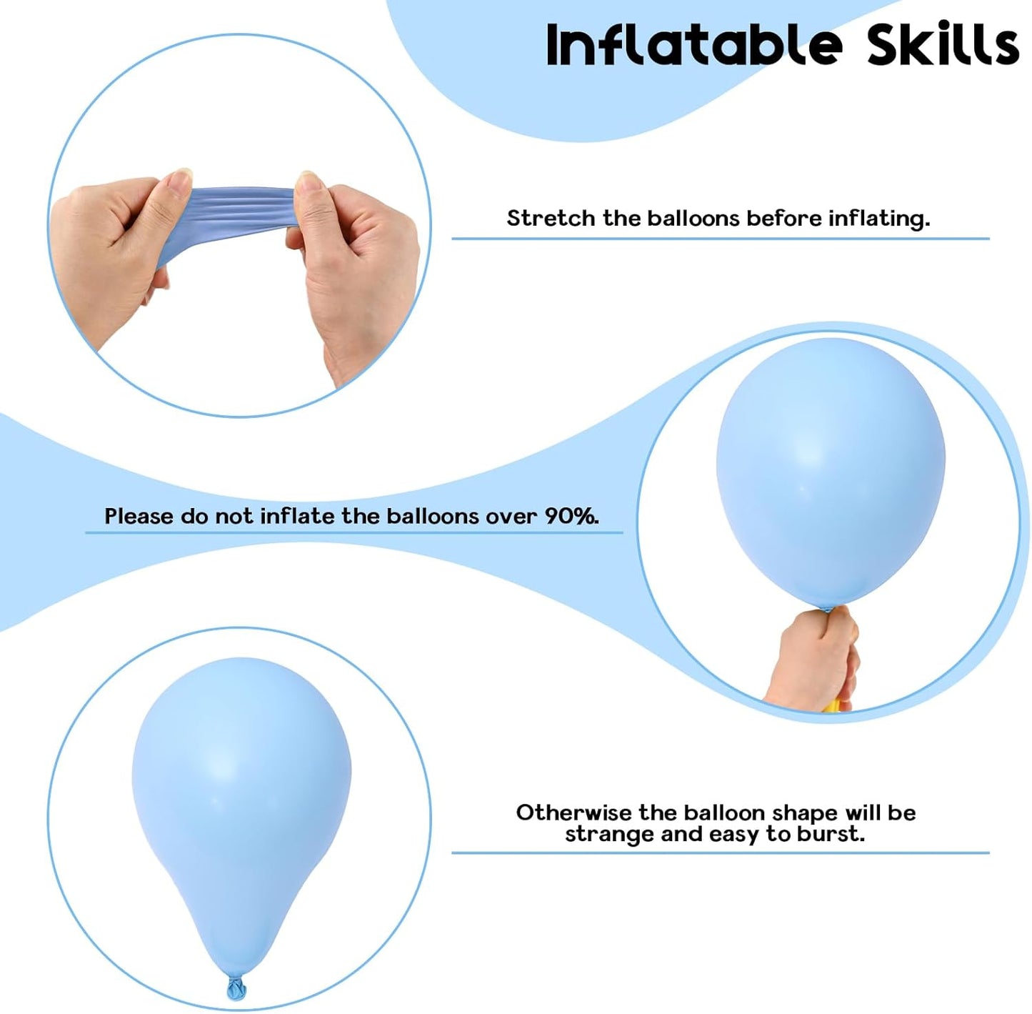 Green Blue White Balloons 60pcs 12inch Ocean Balloons Under the Sea Decorations Shark Whale Theme Kids Birthday Party Pastel Metallic Blue Green Pearl White Latex Helium Balloon DIY Supplies