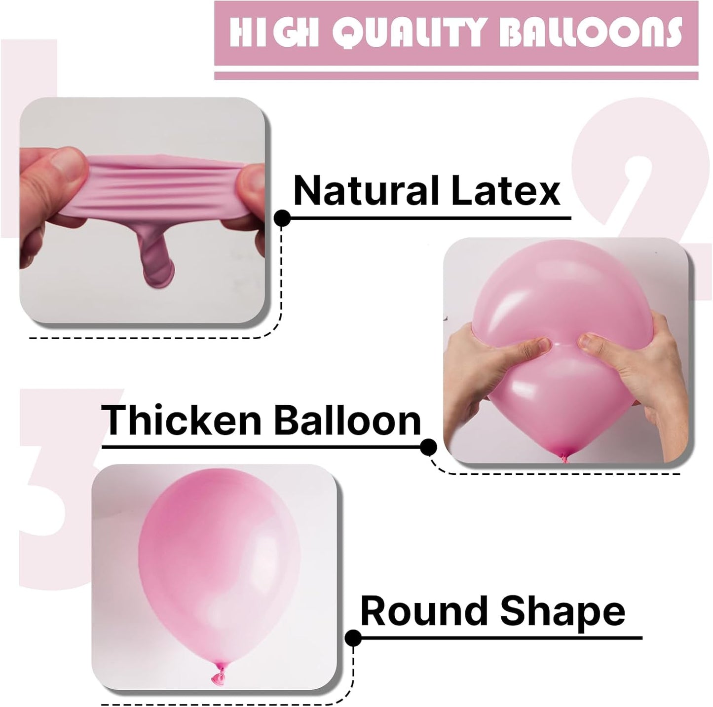 PartyWoo Mauve Balloons 100 pcs Different Sizes of 18 12 10 5 Inch Dusty Dark Boho Pink Latex Balloon Arch Kit Garland for Baby Shower Bridal Shower Wedding Birthday Party Decorations Pink-F30