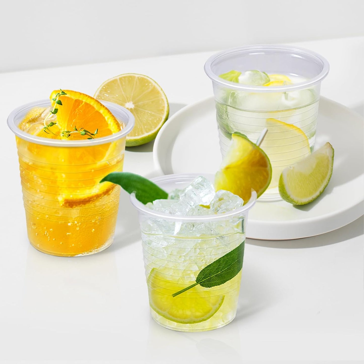 1500 Pack 3 oz Plastic Cups, Clear Disposable Plastic Cups Bulk, Small Mouthwash Cup, Cold Drinking Cup for Travel, Bathroom, Travel, Picnic