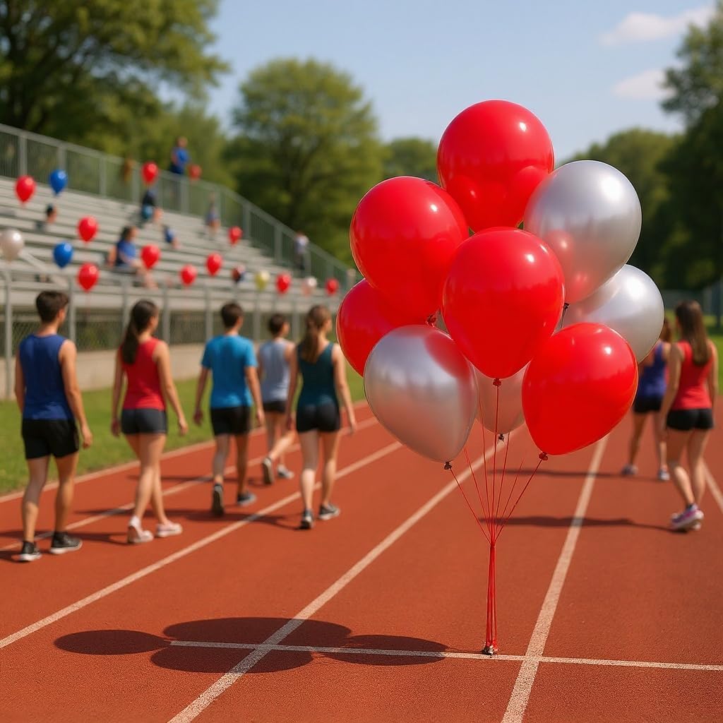 50 Pack 12 Inch Red Latex Balloons for Party Decorations, Thick Premium Balloons for Birthday, Valentine’s, Proposal, Holiday, Photo Backdrop, Arch & Garland, Air or Helium