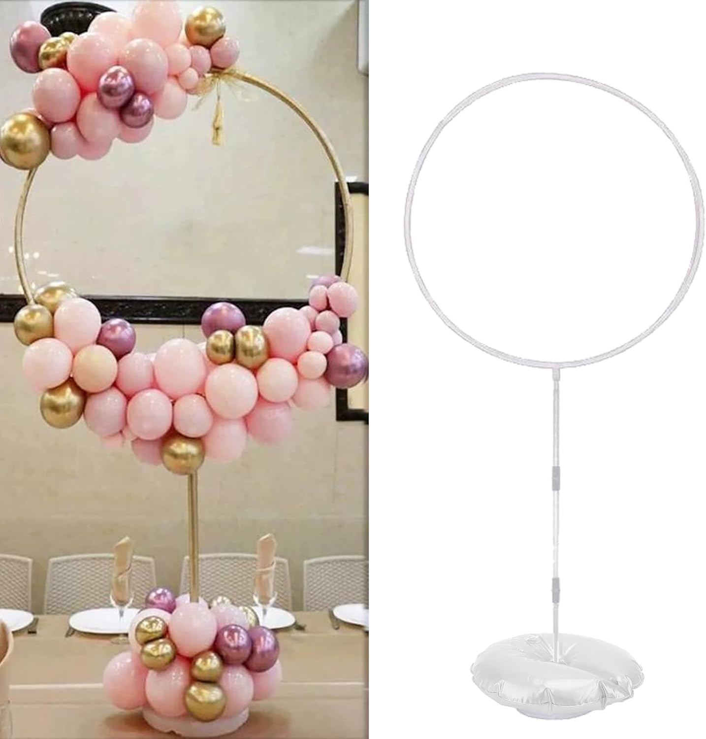6 Pack Water Weight Bags for Balloon Column Stand And Balloon Arch, Openable Water Fillable Base for Party Wedding Graduation Decor Supplies Accessories, 10 lbs (White)
