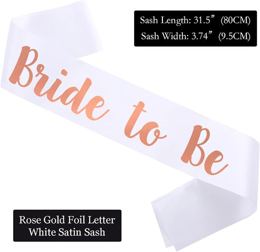 Bride to Be Sash, Bachelorette Sashes Engagement Gifts for Bachelorette Party, Bridal Shower & Wedding Party