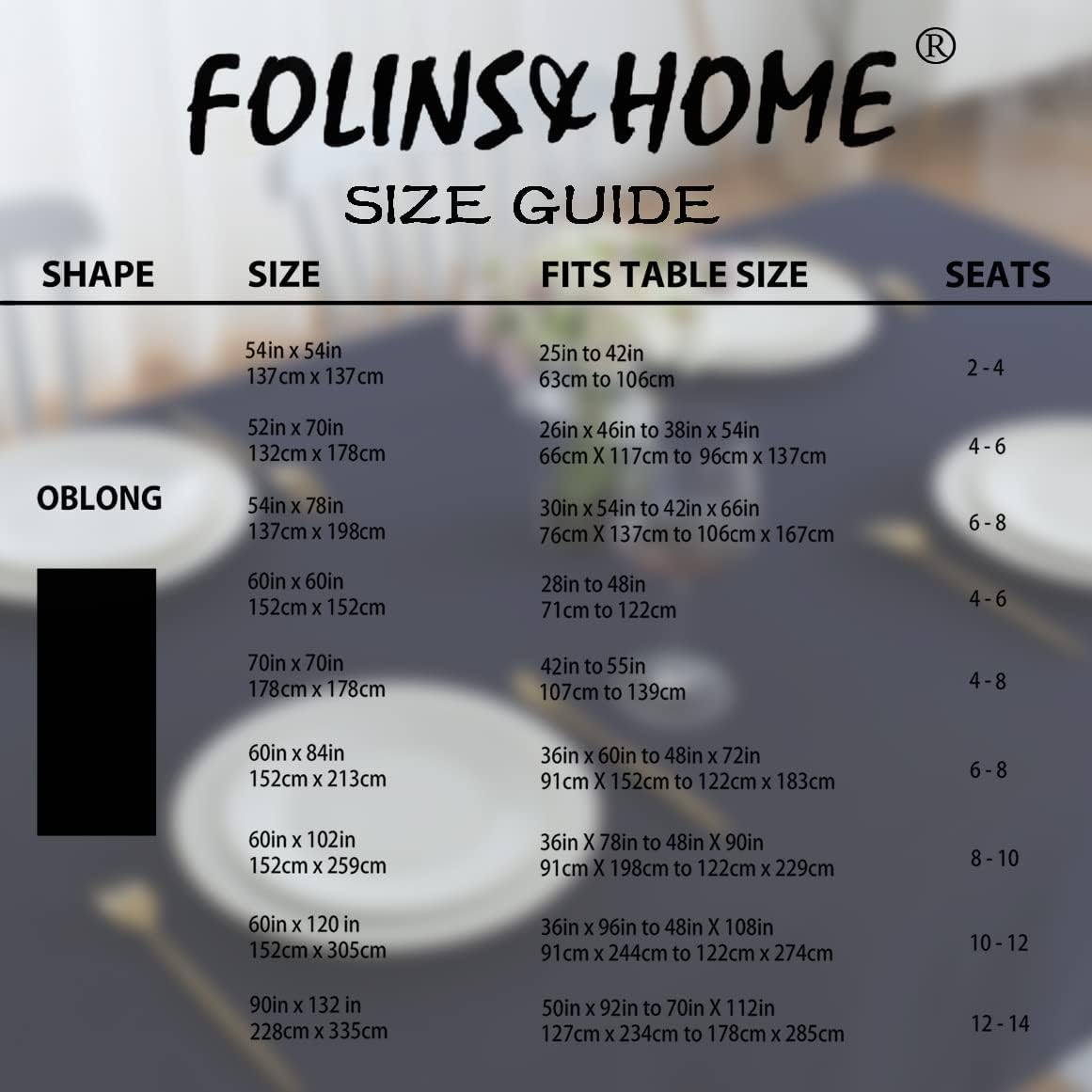 FOLINS&HOME Navy Blue Rectangle Tablecloth 90 x 132 Wrinkle Free Waterproof Polyester Table Cloths, Spillproof Heavy Duty Washable Table Cover for Party, Banquet, Wedding, Indoor - Rectangular/Oblong