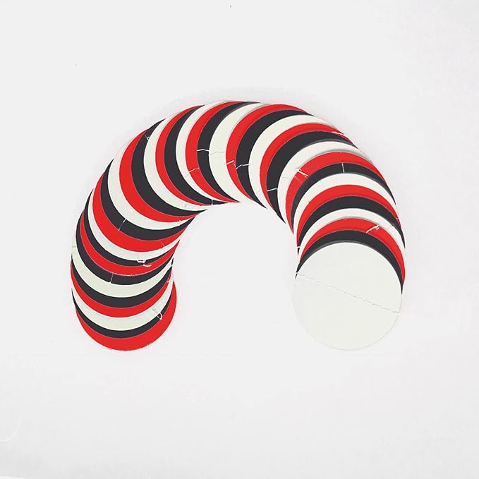 White Red Black Party Decorations - 52FT Paper Garland Streamers Decoration for Birthday Wedding Graduation Bachelorette Hanging Decor HongTongTong