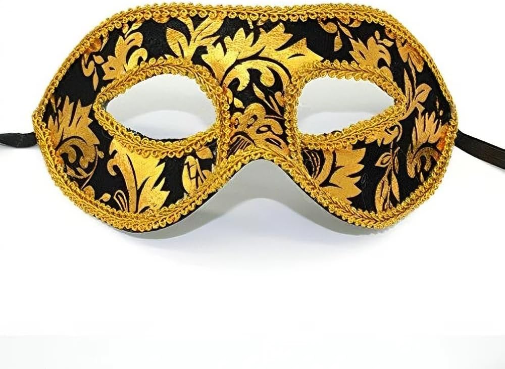 Masquerade Masks Set - Venetian Carnival Masks for Men & Women | Elegant Mardi Gras, Ball, Halloween Costume Masks