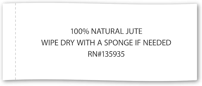 DII Jute Burlap Collection Kitchen Tabletop, Placemat Set, 13x19, Solid Gray, 6 Count