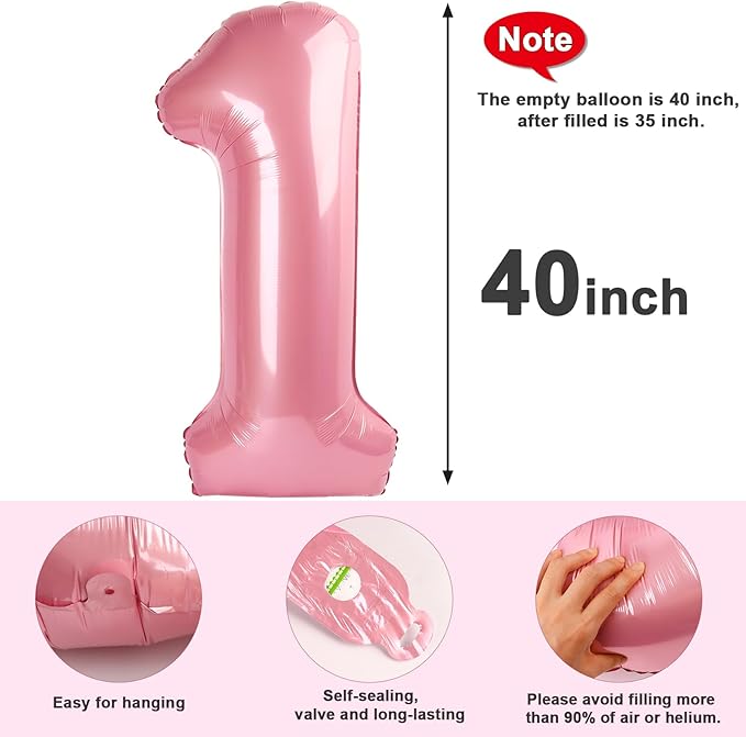 Balloon Number 30, 40 Inch Happy 30th Birthday Decoration for Her Him, Pastel Pink Foil Number Balloons for Celebration Engagement Memorial Day's Big Event Supplies