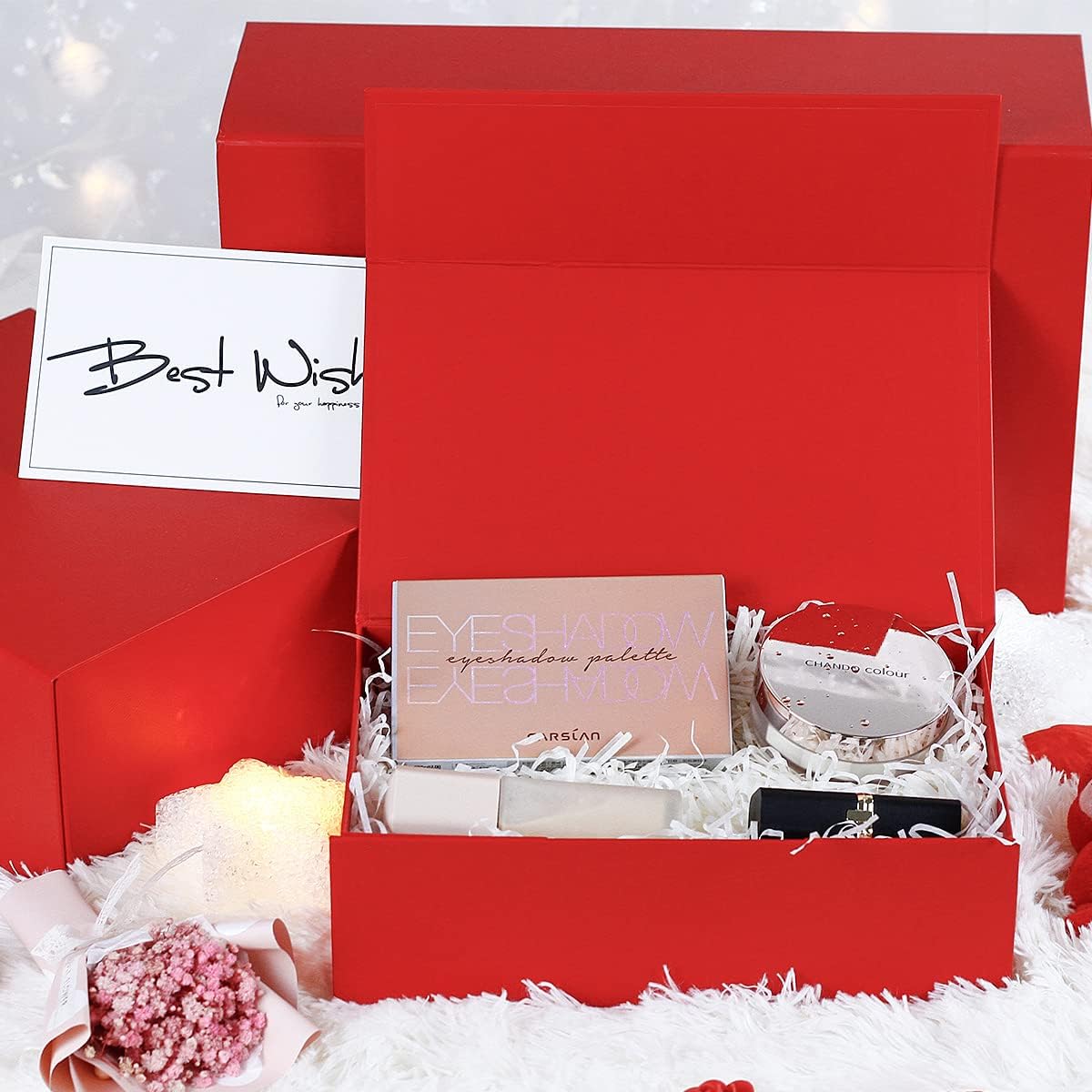 MOZRRO Gift Box with Lids, 9.85 x 5.95 x 3.15 In Magnetic Closure Gift Boxes for Gift Packaging, Gift Box for Christmas,Mothers Day,Fathers Day,Graduations,Weddings,Birthdays Gifts