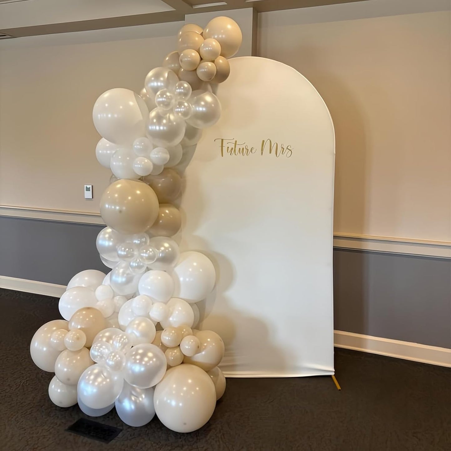 Balloon Weights Pack of 2, Round Water Weight Bags for Balloon Arch and Balloon Column Stand, Silver Thickened Fillable Base for Party Supplies Decorations