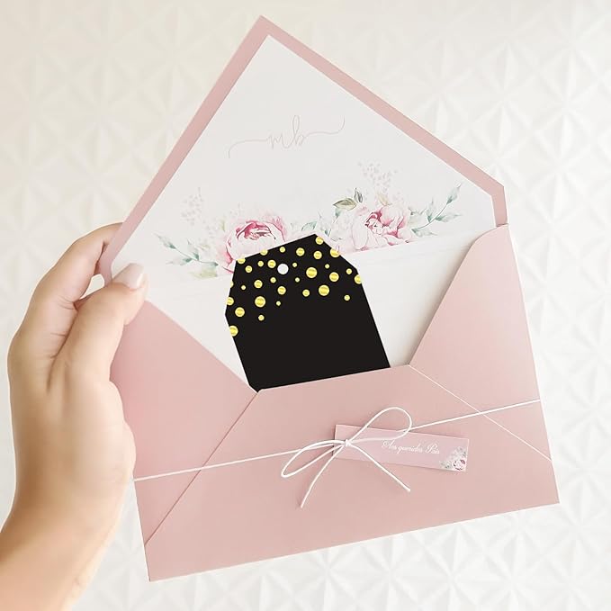 Anwyll Gift Tags with String - 100Pcs Gold Foil Metallic Confetti Polka Dot Gift Bag Tags Personalized Black Blank Hang Paper Label Tag for Birthday Party Bridal Shower Wedding Christmas Favor Present