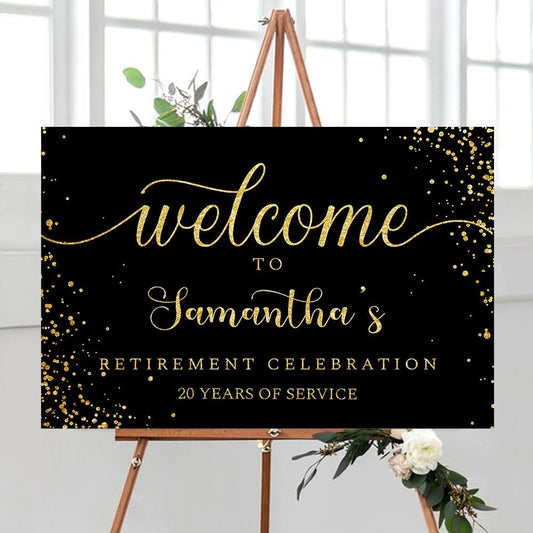 Personalized Retirement Yard Sign, Retirement Celebration Welcome Sign, Retirement Party Sign, Retirement Decorations, Retirement Outdoor Sign, Retirement Home Decor, Retirement Celebration Sign #12