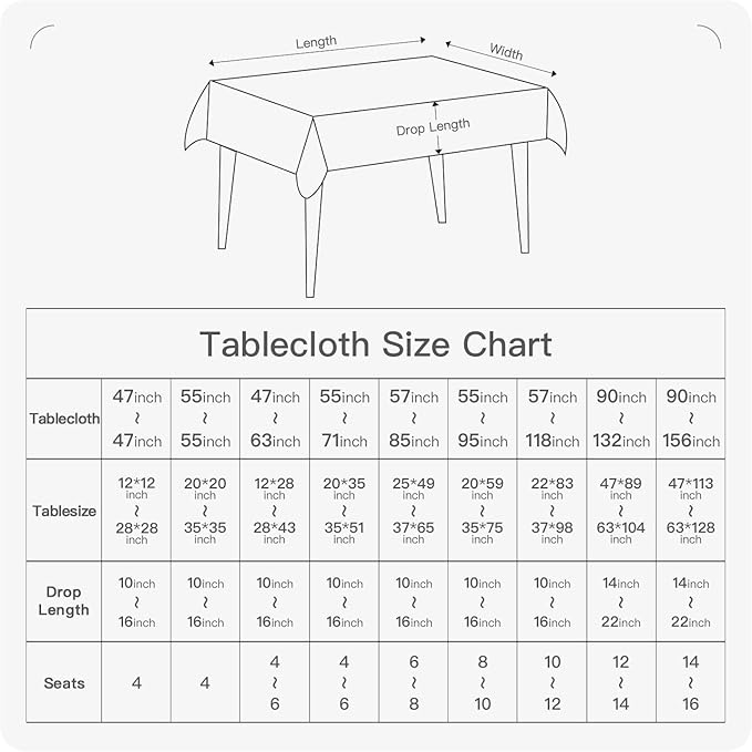 BALCONY & FALCON Rectangle Tablecloth Washable Wrinkle Resistant and Water Proof Table Cloth Decorative Linen Fabric Tablecloths for Dining Parties Kitchen Wedding and Outdoor Use (Golden, 55x70)