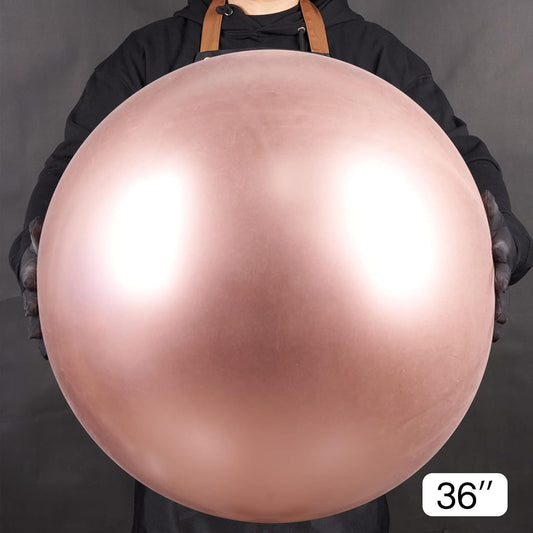 PartyWoo Metallic Rose Gold Balloons, 4 pcs 36 Inch Large Rose Gold Metallic Balloons, Big Rose Gold Balloons for Balloon Garland Balloon Arch as Party Decorations, Wedding Decorations, Rose Gold-G107