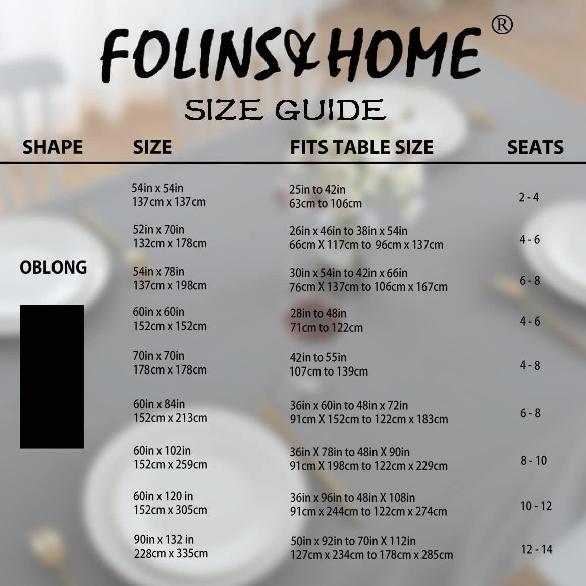 FOLINS&HOME Light Grey Square Tablecloth 54 x 54 Wrinkle Free Waterproof Polyester Table Cloths, Spillproof Heavy Duty and Washable Table Cover for Party, Banquet, Indoor and Outdoor-Rectangle/Oblong