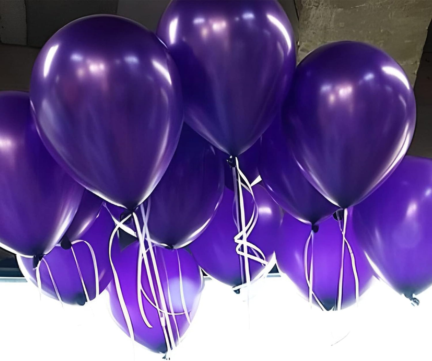 105pcs Dark Purple Balloons 12inch Party Latex Balloons for Birthday Baby Shower Halloween Wedding Valentine's Day Party Bachelorette Decorations