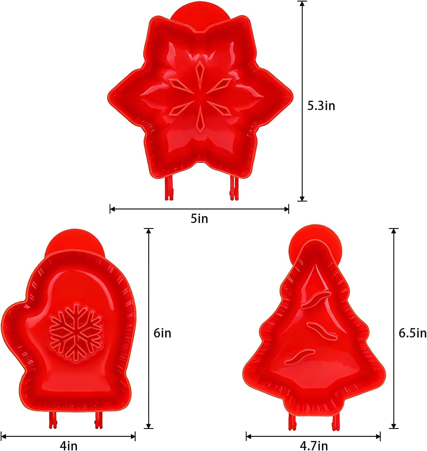 Holiday Mini Pie Mold,Party Potluck Hand Pie Molds,Hand Pie Press Mold Maker for Baking,Winter Snowflake Christmas Tree and Gloves Shapes Pocket Pies Maker