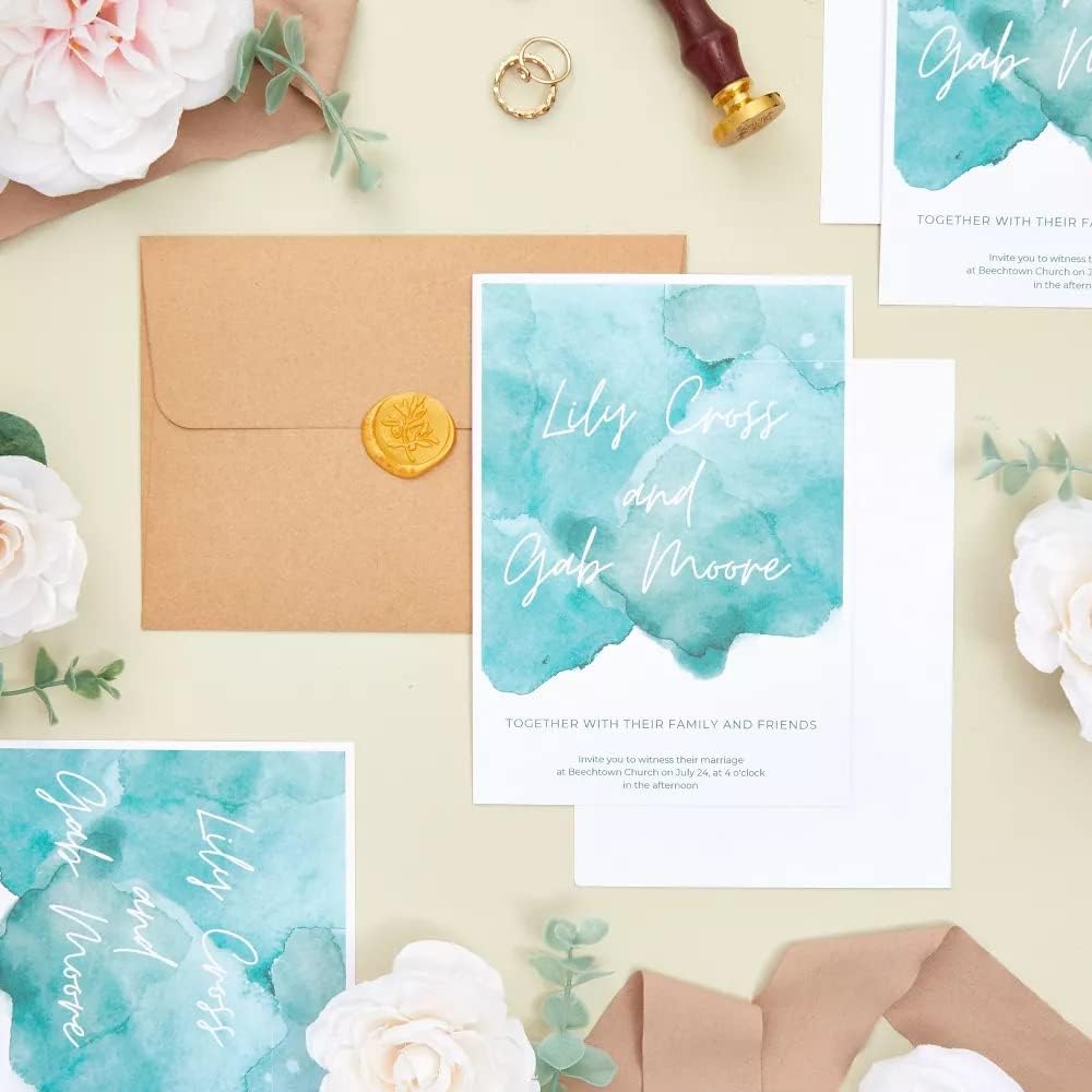 Reskid White Thick Paper Cardstock - 110 lb Card Stock (300 gsm) | 8.5 x 11 inch | 50 Sheets | Heavyweight Cover Stock for Business Cards, Art, Invitations, Stationery Printing (110lb)