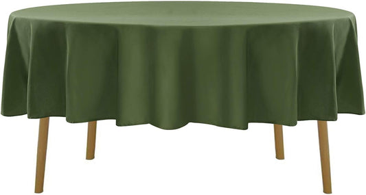 90 inch Round Tablecloth Washable Polyester Table Cloth Decorative Table Cover for Wedding Party Dining Banquet(90 inch,Willow)…
