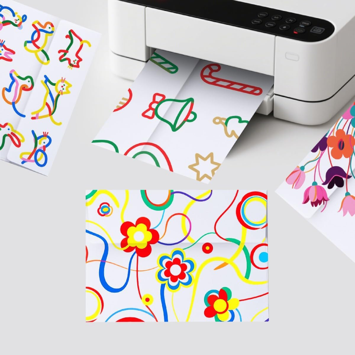 Keketer A4 White Printable 4x6 Envelopes 70 Pack Self - Seal, for 4x6 Cards, Weddings, Invitations, Baby Shower 4.25 x 6.25 Inches