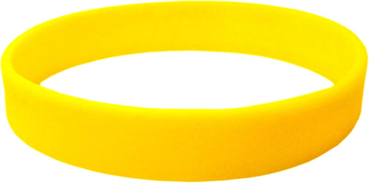 TheAwristocrat 1 Dozen (12) Multi-Pack Blank Rubber Wristbands Silicone Bracelets - Select from a Variety of Colors