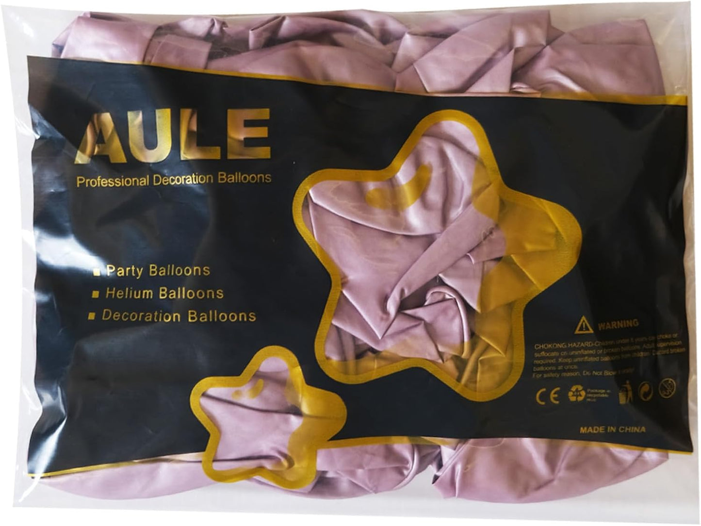 AULE Metallic Light Purple Balloons 5 inch 50 Pcs Lavender Latex Balloons Chrome Helium Shiny Thicken Balloon Perfect Party Decoration for Wedding Birthday Baby Shower Graduation Christmas Carnival
