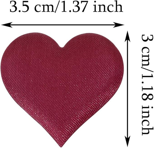 ONLYKXY 200Pcs 3.5cm Big Sponge Confetti Decor Glitter Flower Heart Shape Petals Table Decoration for Wedding Party Valentine's Day Scatter Ponge Petal Confetti (Claret-Red)