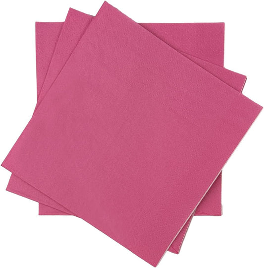 Peach Pink Cocktail Napkins 5 * 5inch disposable Beverage Napkin paper for Cocktail, Wedding, Dinner,Birthday Party Dessert Wine Paper Napkins( 120 Count)