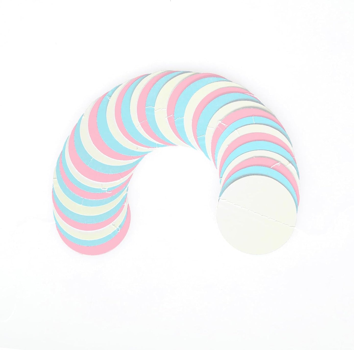 White Blue Pink Party Decorations - Paper Garland Streamer Banner Birthday Decorations Baby Shower Decorations Gender Reveal Decorations Gender Neutral Decorations Bridal Wedding HongTongTong