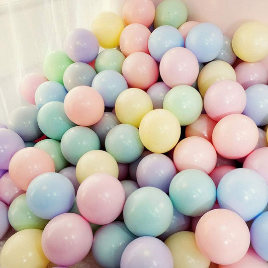 BEISHIDA 200pcs 5 Inch Pastel Balloons, Assorted Colors Small Party Balloons, Spring Rainbow Macaron Colors, Latex Balloons for Balloon Garland Arch, Birthday Wedding Baby Shower Party Decorations