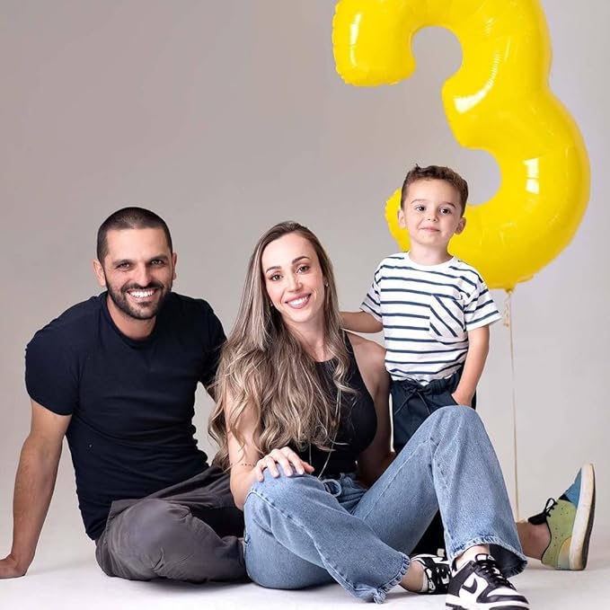 Yellow Number 0 Balloon 40 Inch, 0 Balloon Number for 10th 20th 30th 40th 50th 60th Birthday Decorations, Yellow Party Supplies