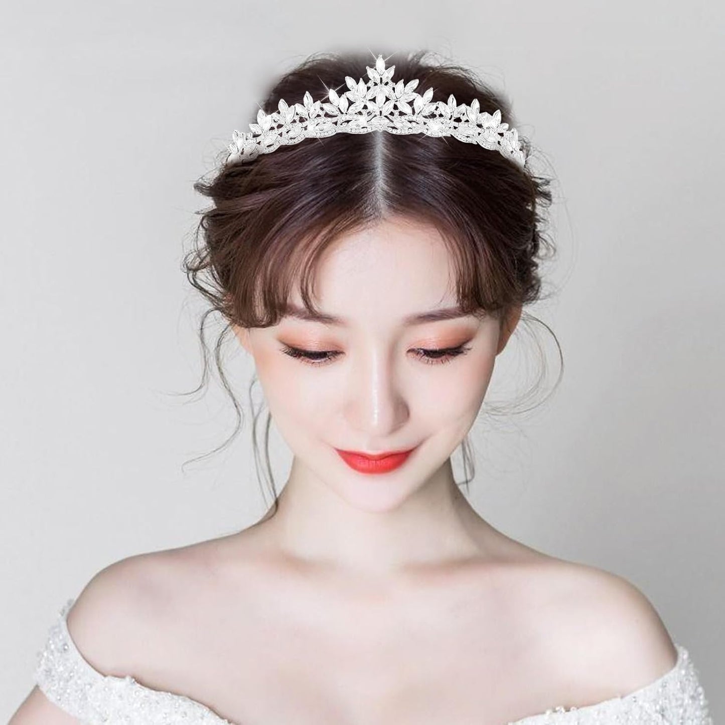 Crystal Tiaras & Crowns for Women, Bride Royal Queen Headband Princess Headpieces for Birthday Cake Crown & Prom Pageant Party
