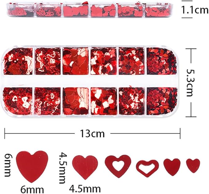 Valentine's Heart Confetti, 2000pcs Red Heart Valentine's Party Table Decorations Happy Valentines Day Birthday Party Decor Supplies (hollow-out heart)