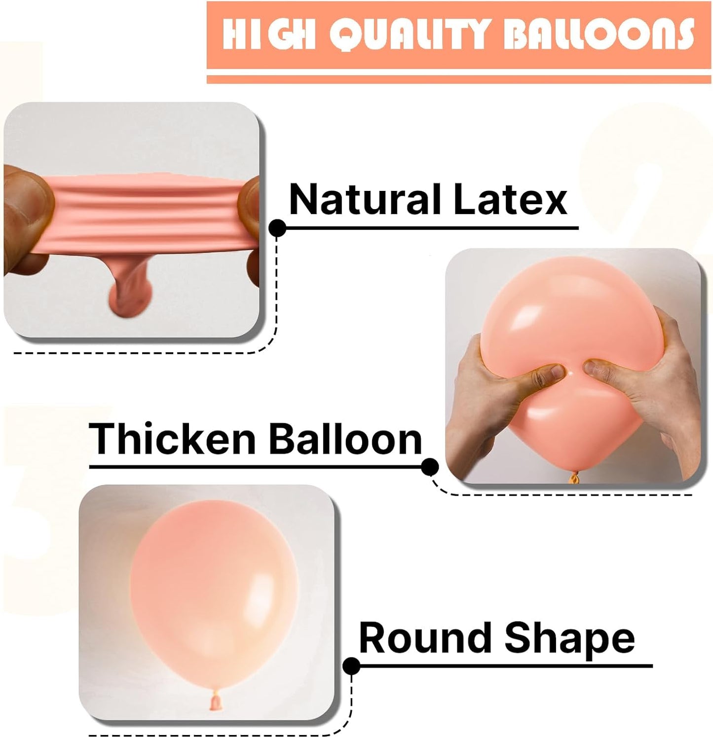 PartyWoo Peach Balloons 50 pcs 5 Inch Small Mini Pastel Light Orange Peachy Pink Latex Balloons for Wedding Baby Shower Gender Reveal Graduation Birthday Party Decorations Peach-Y21