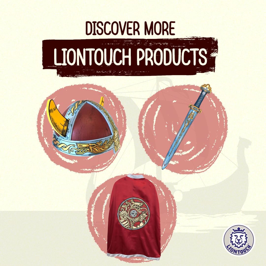 Liontouch - Viking Foam Sword, Shield & Axe | for Kids Aged 3-8 Years | Chief Harald’s Medieval Set for Little Warriors & Berserker’s Pretend Play | Safe Weapon Accessories for Dress Up & Costumes