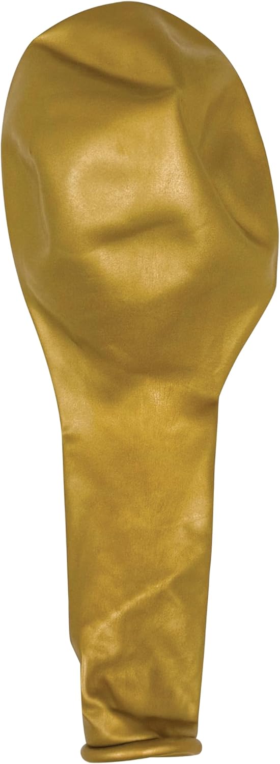 Gold Balloons 50 Pack, 12 Inch Gold Chrome Latex Balloons For Birthdays, Weddings, Baby Showers, Holidays