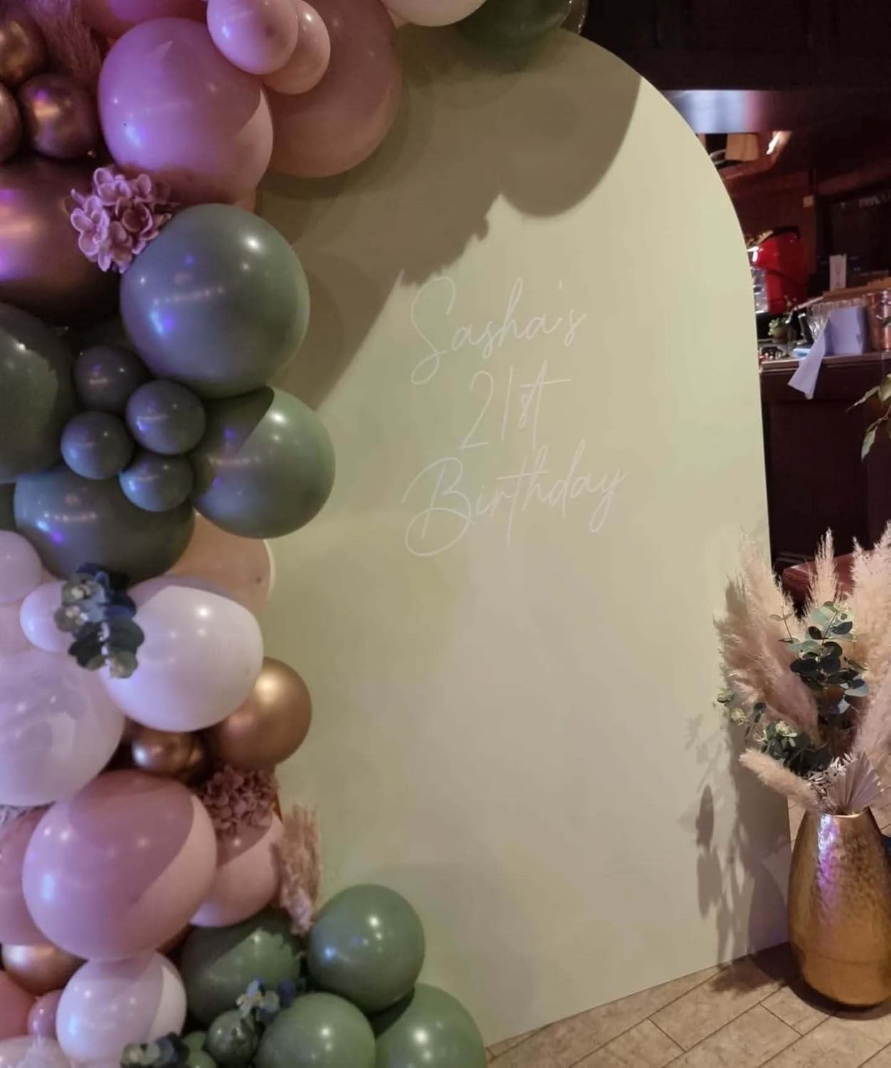 152Pcs Pink and Green Balloon Garland Arch Kit - Sage Green and Pink White Sand Gold Different Size Balloons for Girl Baby Shower Wedding Birthday Jungle Safari Woodland Party Decorations