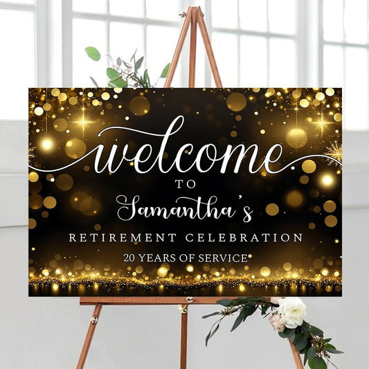 Personalized Retirement Yard Sign, Retirement Celebration Welcome Sign, Retirement Party Sign, Retirement Decorations, Retirement Outdoor Sign, Retirement Home Decor, Retirement Celebration Sign #10
