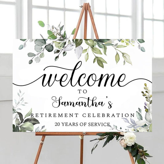 Personalized Retirement Yard Sign, Retirement Celebration Welcome Sign, Retirement Party Sign, Retirement Decorations, Retirement Outdoor Sign, Retirement Home Decor, Retirement Celebration Sign #2