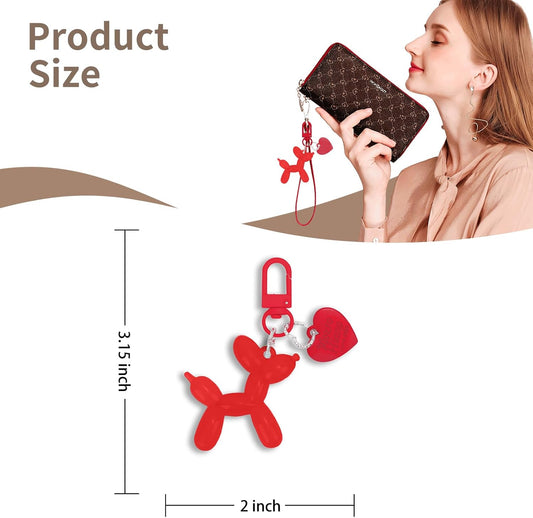 Balloon Dog Keychain Cute Bag Charm Handbag Purse Key Accessories