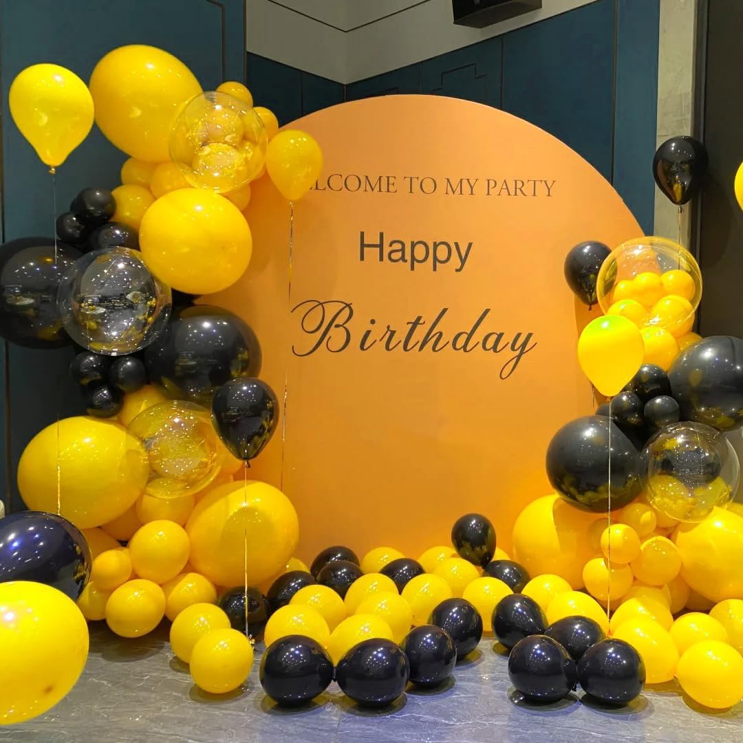 AZOWA 24 Inch Yellow Balloon 10 Large Latex Balloons for Party Wedding Birthday Baby Shower Decoration (Yellow, 10 Pcs)