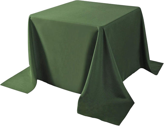 Cupuamon Square Tablecloth 90x90 inch Washable Polyester Fabric Table Cloth for Wedding Party Dining Banquet Decoration(90x90,Willow)