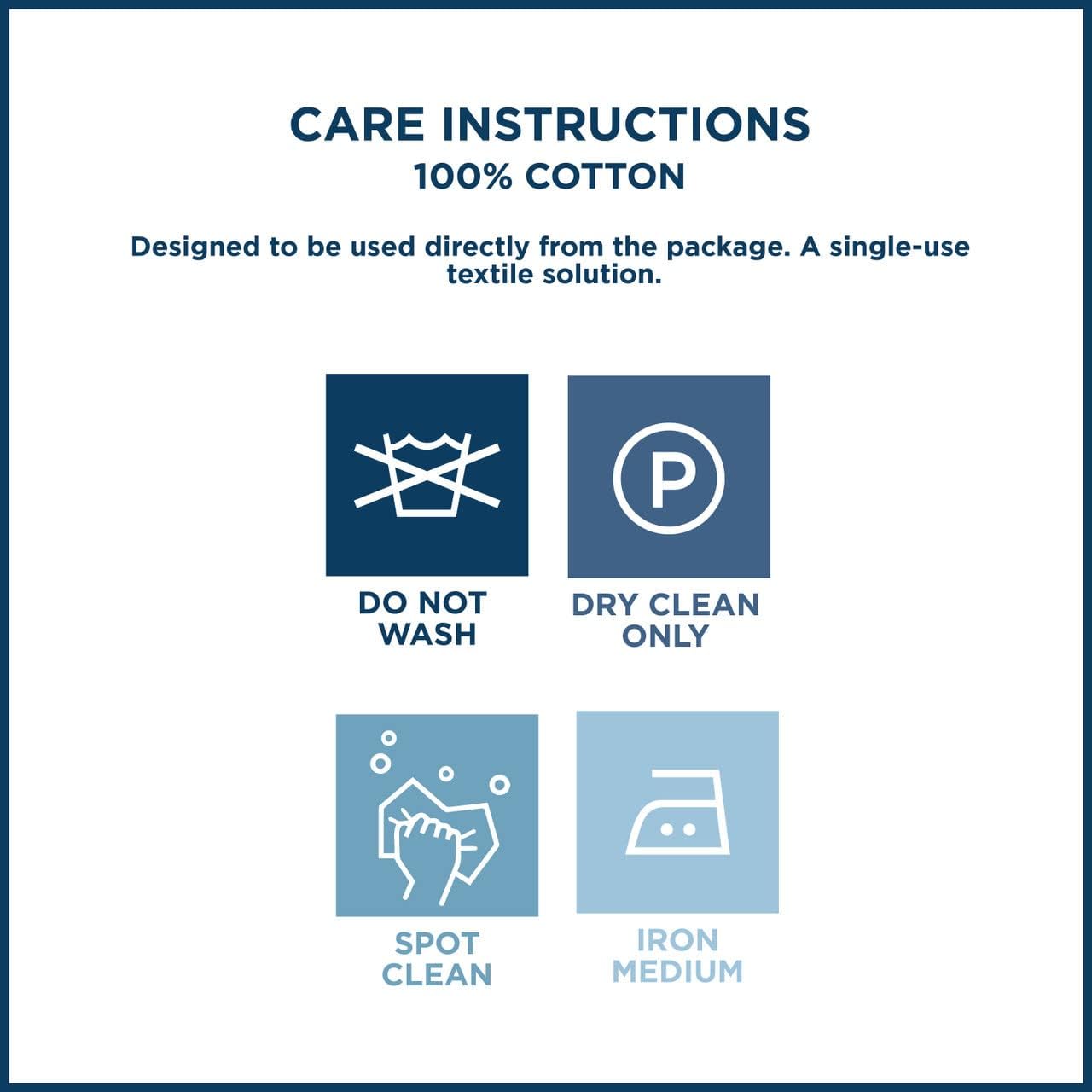 Five Star Napkins Luxury Cotton Cloth Cocktail Napkins - Bar, Party Napkins, Beverage Napkins, Events, Holiday, Wedding, Birthday, Parties - 4.5" x 4.5" - Disposable (50 x) (Blue,white, 4.5" x 4.5")