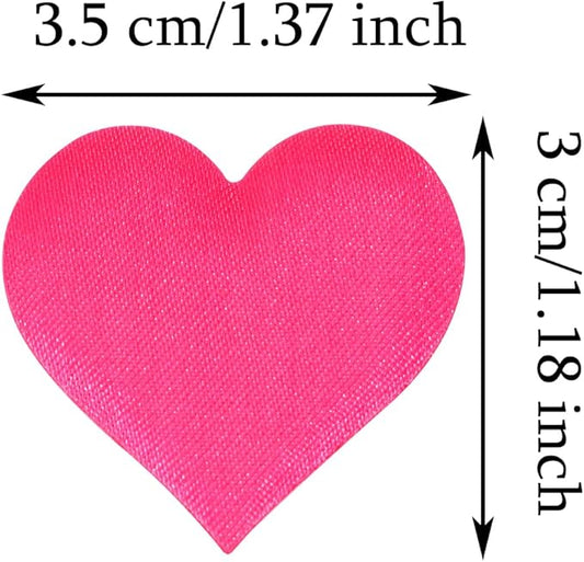 ONLYKXY 200Pcs 3.5cm Big Sponge Confetti Decor Glitter Flower Heart Shape Petals Table Decoration for Wedding Party Valentine's Day Scatter Ponge Petal Confetti (Rose Red)